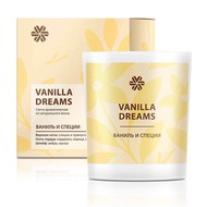 Vanilla Dreams (Ваниль и специи), ароматическая свеча из натурального воска