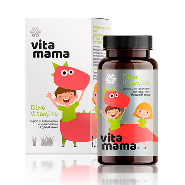 Dino Vitamino, ягодный сироп с витаминами и минералами Dino Vitamino, ягодный сироп с витаминами и минералами