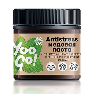 Antistress, медовая паста с мелиссой и пассифлорой для поддержки нервной системы, Antistress, медовая паста с мелиссой и пассифлорой для поддержки нервной системы,