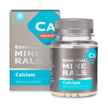 Органический кальций - Essential Minerals, 60 таблеток Органический кальций - Essential Minerals, 60 таблеток